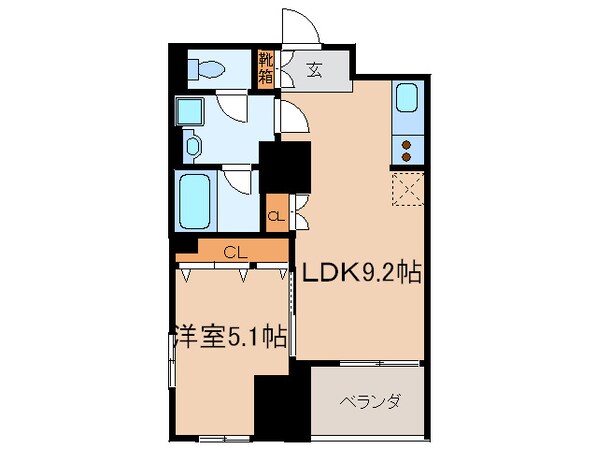 エスティメゾン板橋C6の物件間取画像